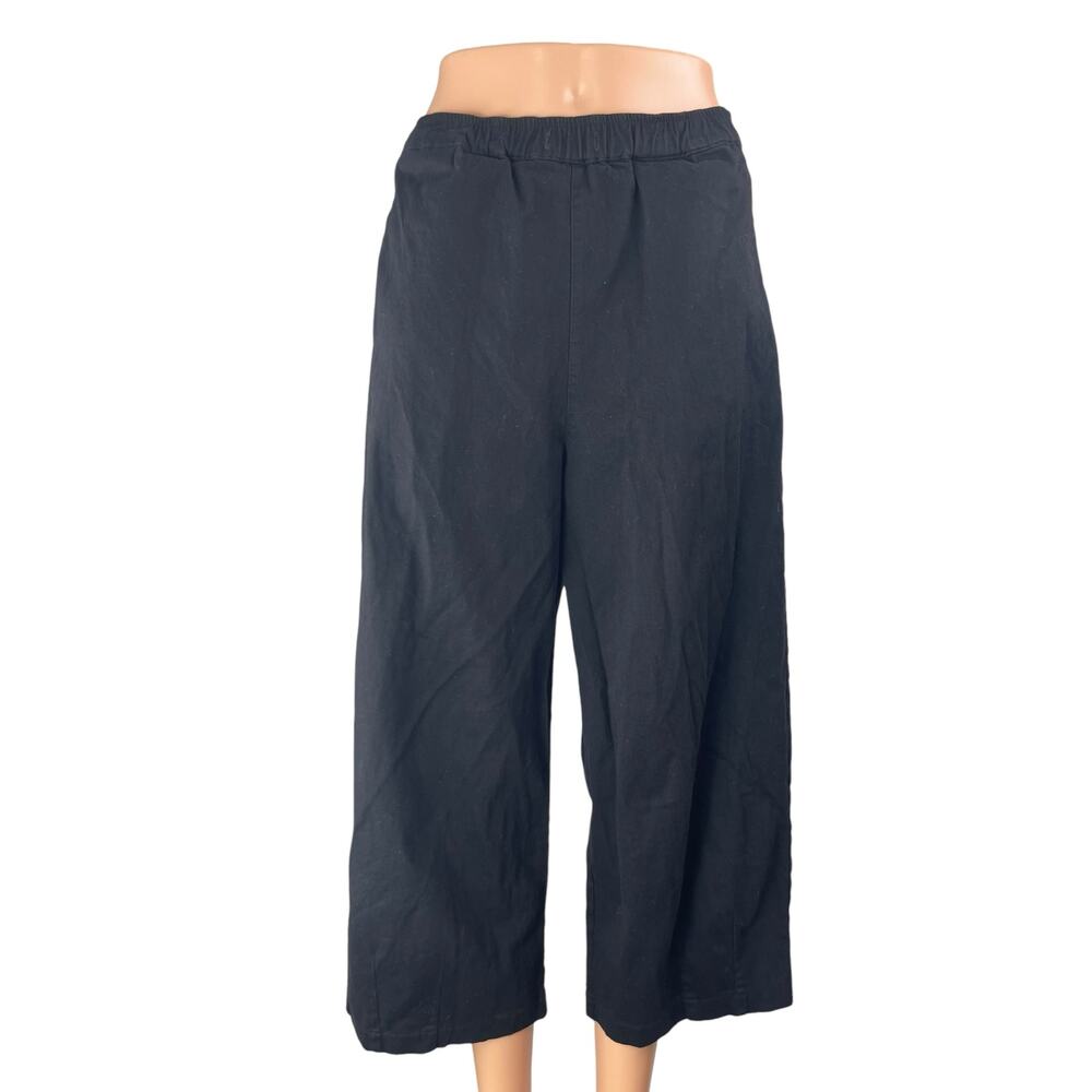 Good Girls Club Women's Gray High Rise Elastic Waist Wide Leg Trousers Pants 2